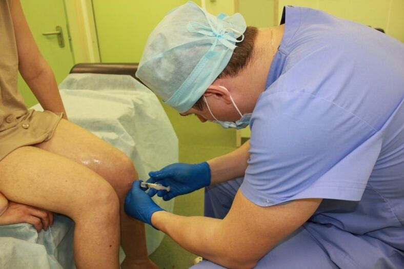 Pour les blessures très graves du genou, les injections intra-articulaires sont le dernier recours